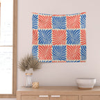 Abstract organic nature plant leaf pattern Wall Tapestry Gallery Image 2