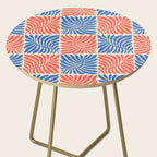 Abstract organic nature plant leaf pattern Side Table Gallery Image 2