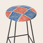 Abstract organic nature plant leaf pattern Stool Gallery Image 2