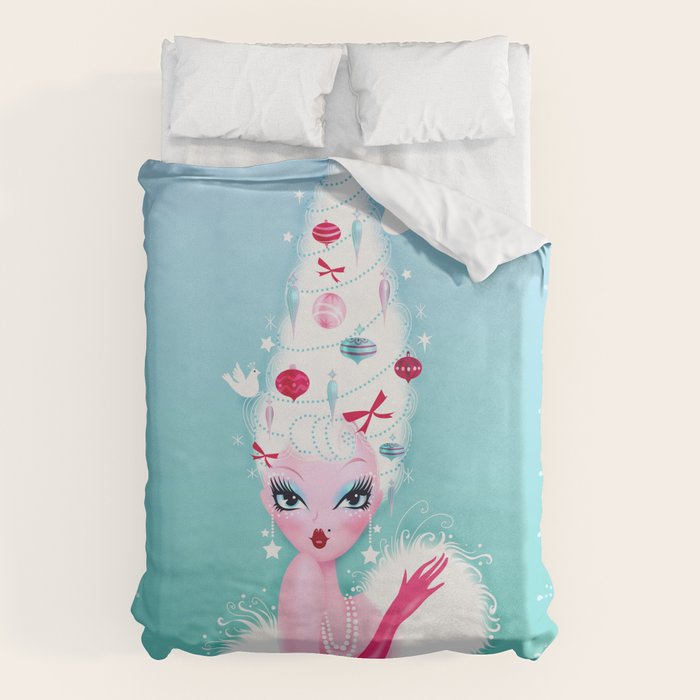 Christmas Coiffure Duvet Cover Gallery Image 1
