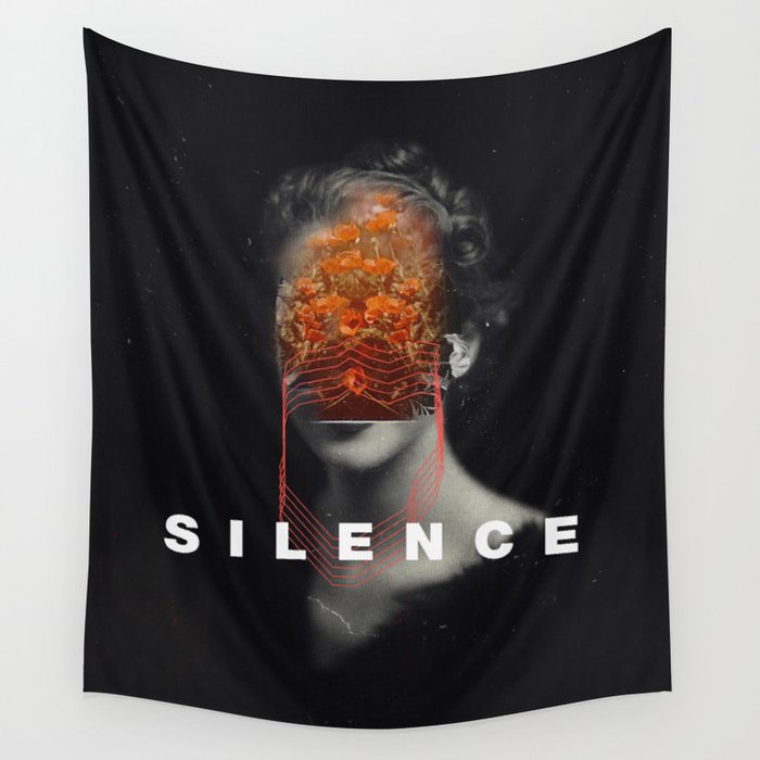Silence Wall Tapestry Gallery Image 4