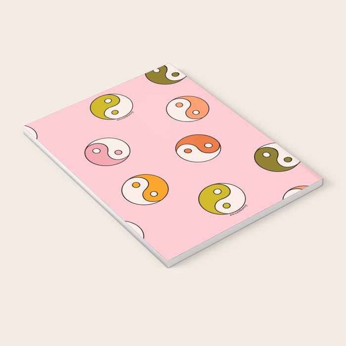 Rainbow Yin Yang Print Notebook Gallery Image 3