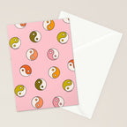 Rainbow Yin Yang Print Stationery Card Gallery Image 2