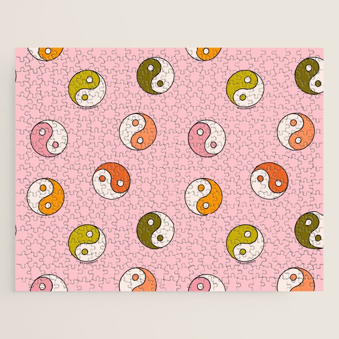 Rainbow Yin Yang Print Jigsaw Puzzle Gallery Image 1