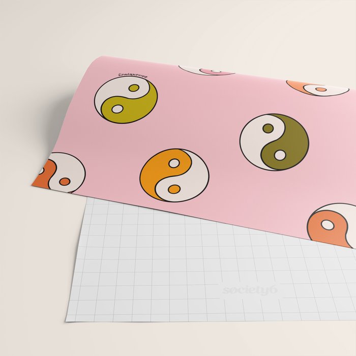 Rainbow Yin Yang Print Wrapping Paper Gallery Image 2