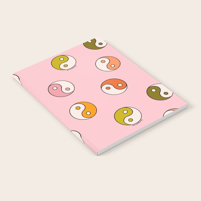 Rainbow Yin Yang Print Notebook Gallery Image 2