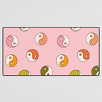Rainbow Yin Yang Print Desk Mat Gallery Image 3