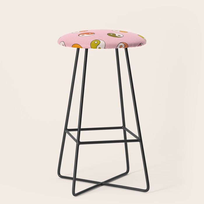 Rainbow Yin Yang Print Stool Gallery Image 1