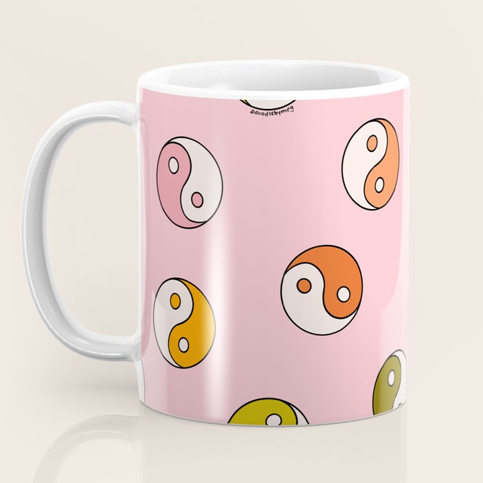 Rainbow Yin Yang Print Coffee Mug Gallery Image 3