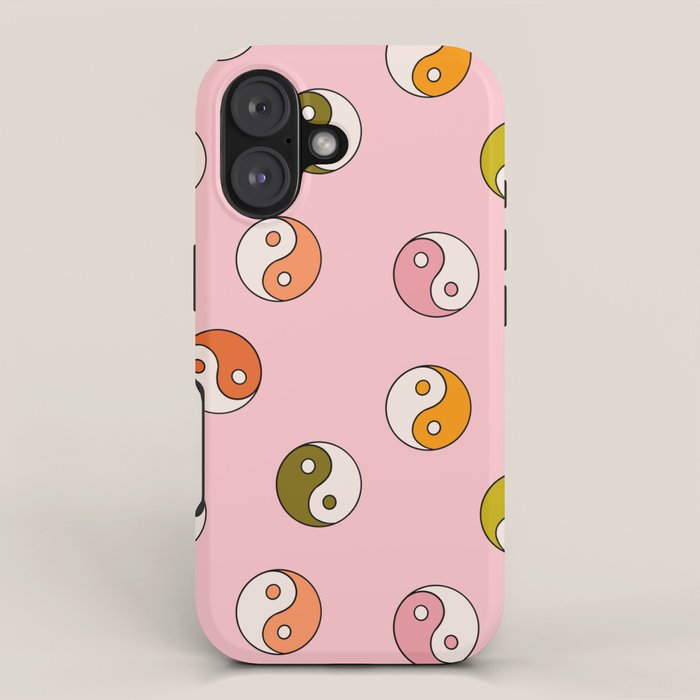 Rainbow Yin Yang Print iPhone Case Gallery Image 1