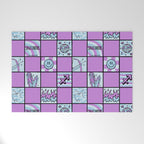 Sagittarius Checkered Print Welcome Mat Gallery Image 1