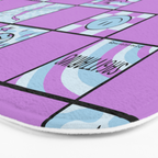 Sagittarius Checkered Print Bath Mat Gallery Image 3