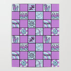 Sagittarius Checkered Print Poster Gallery Image 4