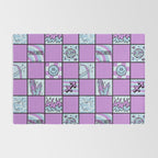 Sagittarius Checkered Print Rug Gallery Image 2