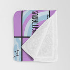 Sagittarius Checkered Print Throw Blanket Gallery Image 3