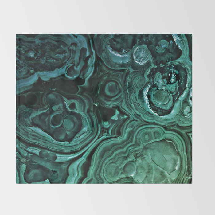MALACHITE GREEN Throw Blanket Gallery Image 2