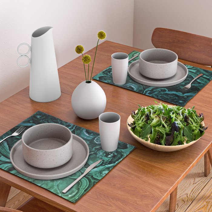 MALACHITE GREEN Placemat Gallery Image 2
