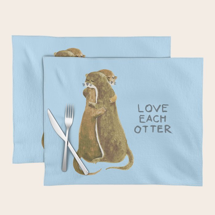 Love each otter Placemat Gallery Image 1