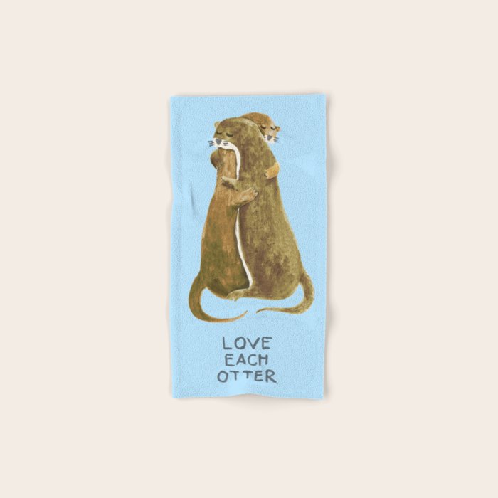 Love each otter Bath Towel Gallery Image 1