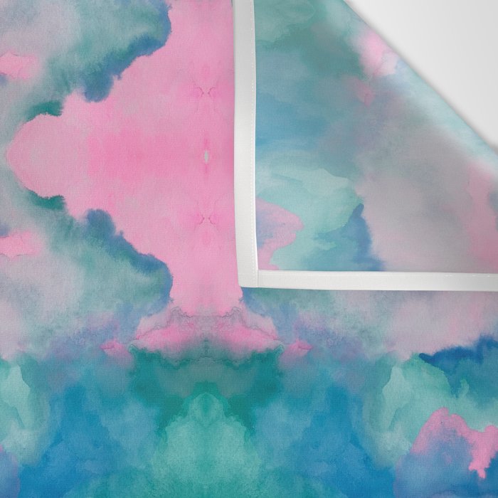 Florida Mirrored Watercolor Wall Tapestry Gallery Image 3
