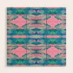 Florida Mirrored Watercolor Wood Wall Art Gallery Image 1