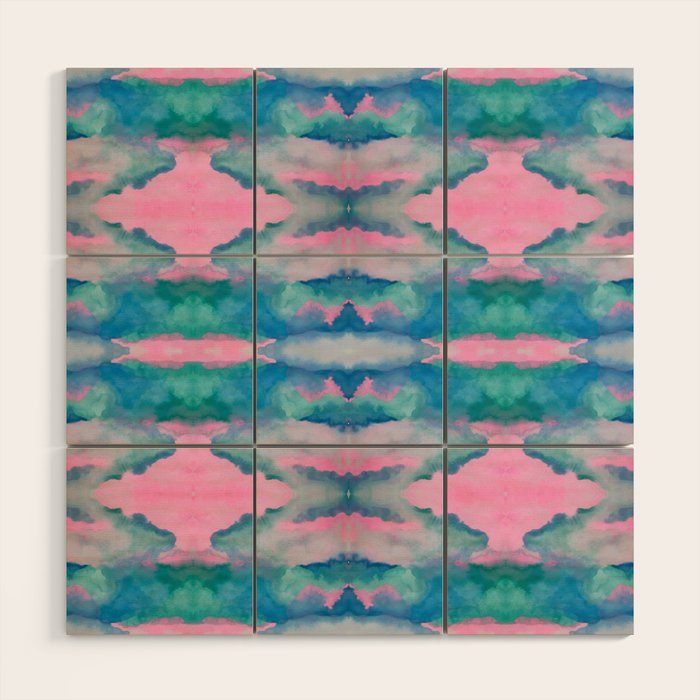 Florida Mirrored Watercolor Wood Wall Art Gallery Image 1