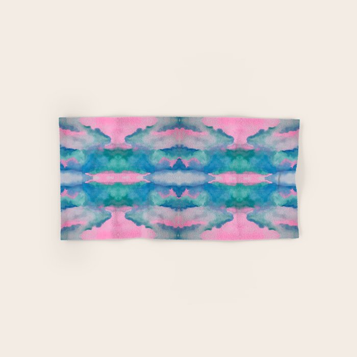 Florida Mirrored Watercolor Bath Towel Gallery Image 1