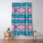 Florida Mirrored Watercolor Window Curtain Gallery Image 5