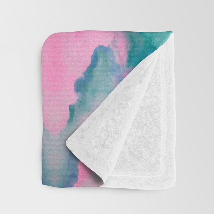 Florida Mirrored Watercolor Throw Blanket Gallery Image 3