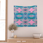 Florida Mirrored Watercolor Wall Tapestry Gallery Image 2