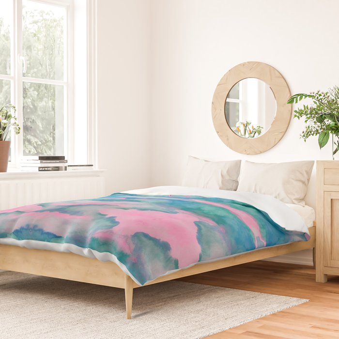 Florida Mirrored Watercolor Duvet Cover Gallery Image 2