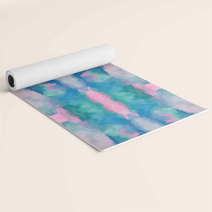 Florida Mirrored Watercolor Yoga Mat Gallery Image 2