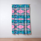 Florida Mirrored Watercolor Window Curtain Gallery Image 3