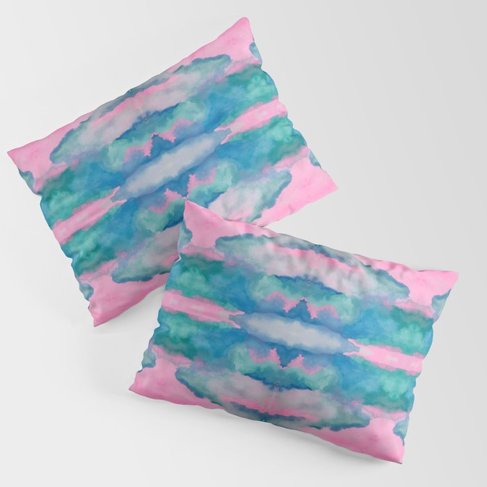 Florida Mirrored Watercolor Pillow Sham Gallery Image 3