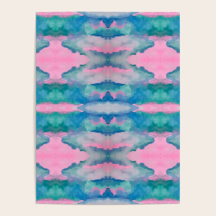 Florida Mirrored Watercolor Poster Gallery Image 4