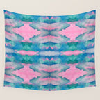 Florida Mirrored Watercolor Wall Tapestry Gallery Image 4