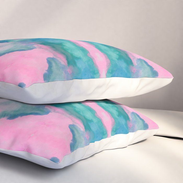 Florida Mirrored Watercolor Pillow Sham Gallery Image 3