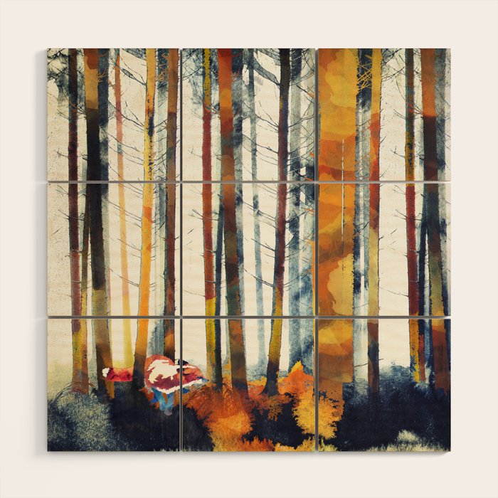 Autumn Hunt Wood Wall Art Gallery Image 1