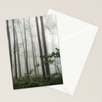Great Smoky Mountains National Park - Forest Fog Adventure Stationery Card Gallery Image 2