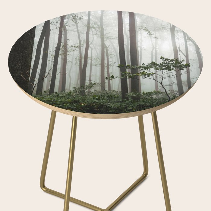 Great Smoky Mountains National Park - Forest Fog Adventure Side Table Gallery Image 2