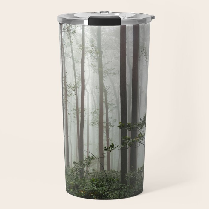 Great Smoky Mountains National Park - Forest Fog Adventure Travel Mug Gallery Image 1