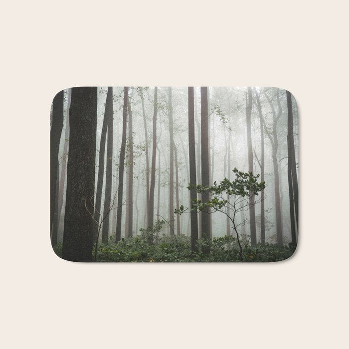 Great Smoky Mountains National Park - Forest Fog Adventure Bath Mat Gallery Image 1