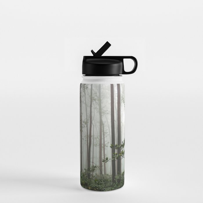 Great Smoky Mountains National Park - Forest Fog Adventure Water Bottle Gallery Image 1