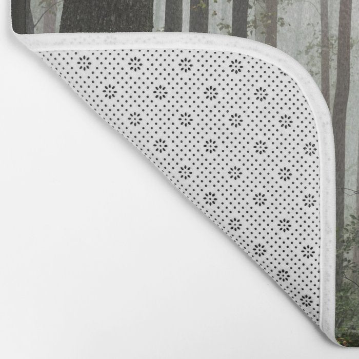 Great Smoky Mountains National Park - Forest Fog Adventure Bath Mat Gallery Image 2