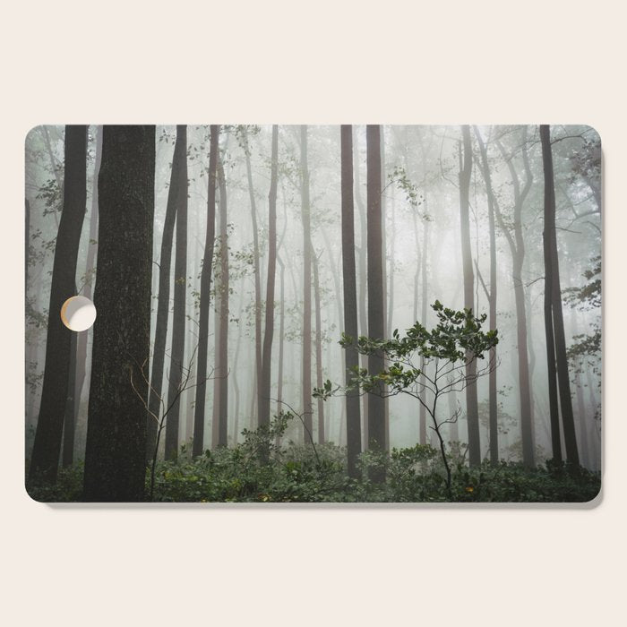 Great Smoky Mountains National Park - Forest Fog Adventure Cutting Board Gallery Image 1