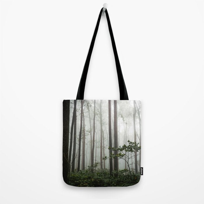 Great Smoky Mountains National Park - Forest Fog Adventure Tote Bag Gallery Image 2