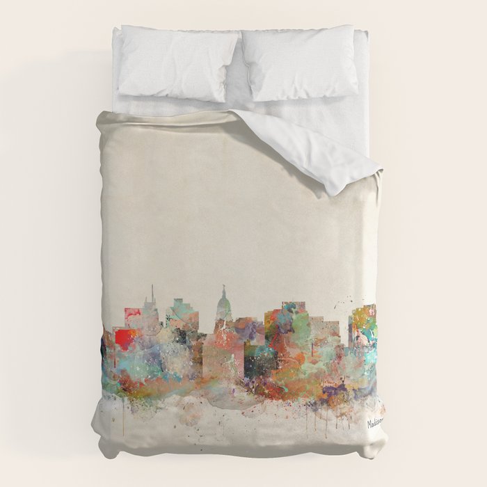 Madison Wisconsin  Duvet Cover Gallery Image 6