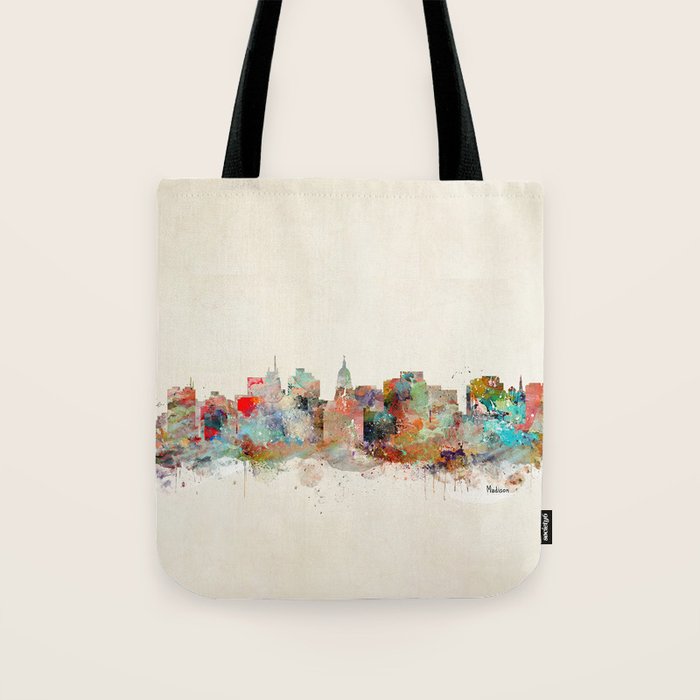 Madison Wisconsin  Tote Bag Gallery Image 1