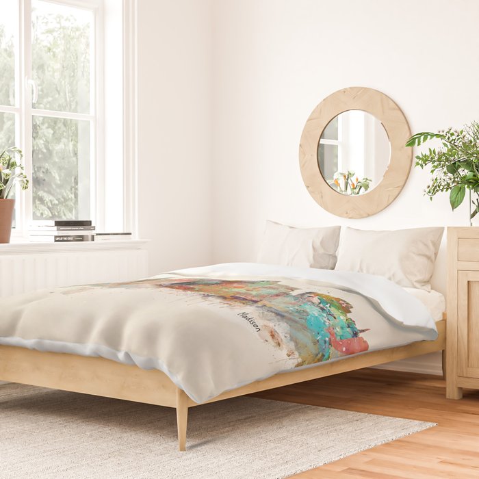 Madison Wisconsin  Duvet Cover Gallery Image 2