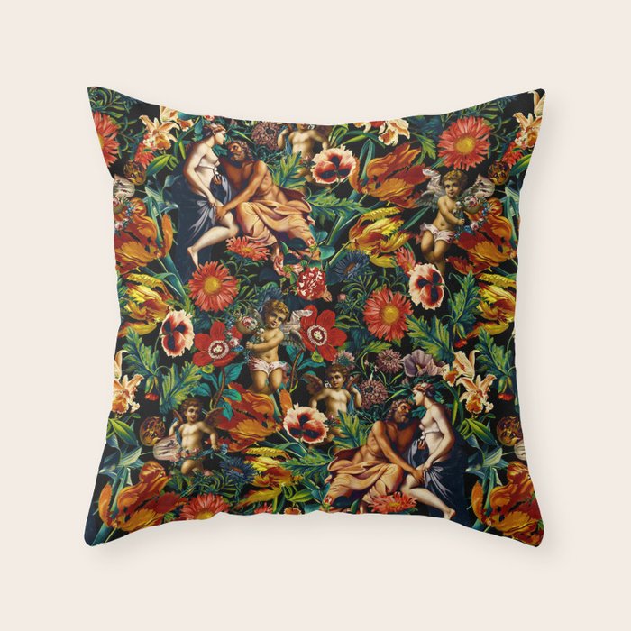 HERA and ZEUS Garden Throw Pillow Gallery Image 1